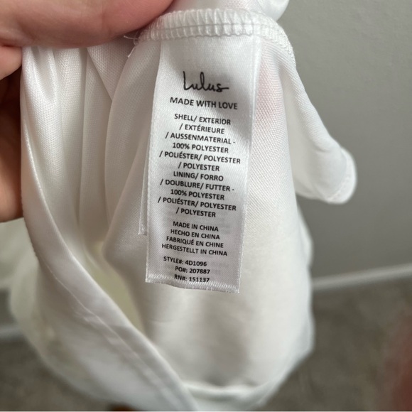 NWT Lulus Grace and Beauty White Burnout Floral Print Tiered Dress LG - Picture 12 of 13